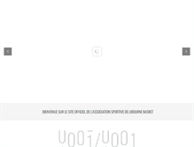 Tablet Screenshot of libourne-basket.com